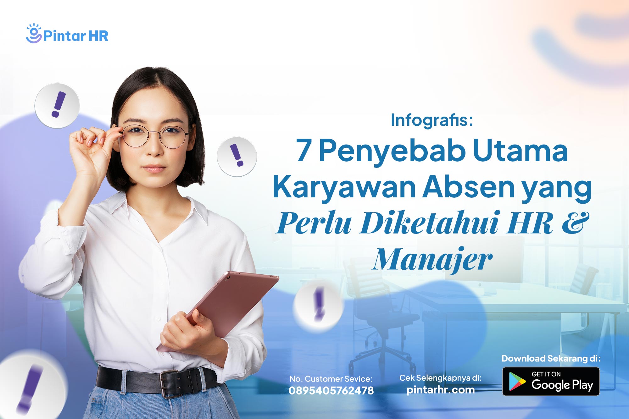 Infografis 7 Penyebab Utama Karyawan Absen yang Perlu Diketahui HR & Manajer